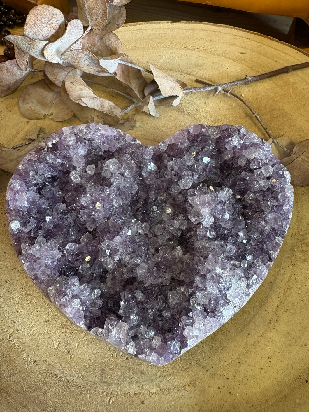 Amethyst Cluster Heart SKU 25329