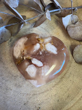 Flower Agate Heart SKU 24023