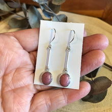 Entia Sterling Silver Rhodonite Earrings SKU 22430