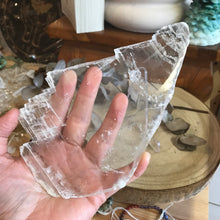 Selenite Slice on Stand SKU 23003
