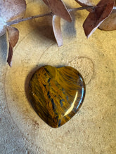 Tiger Eye Flat Heart SKU 26090B