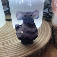 Rainbow Fluorite Koala Carving SKU 23574