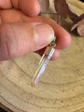 Sterling Silver Pink Lemurian Point Pendant SKU 25902