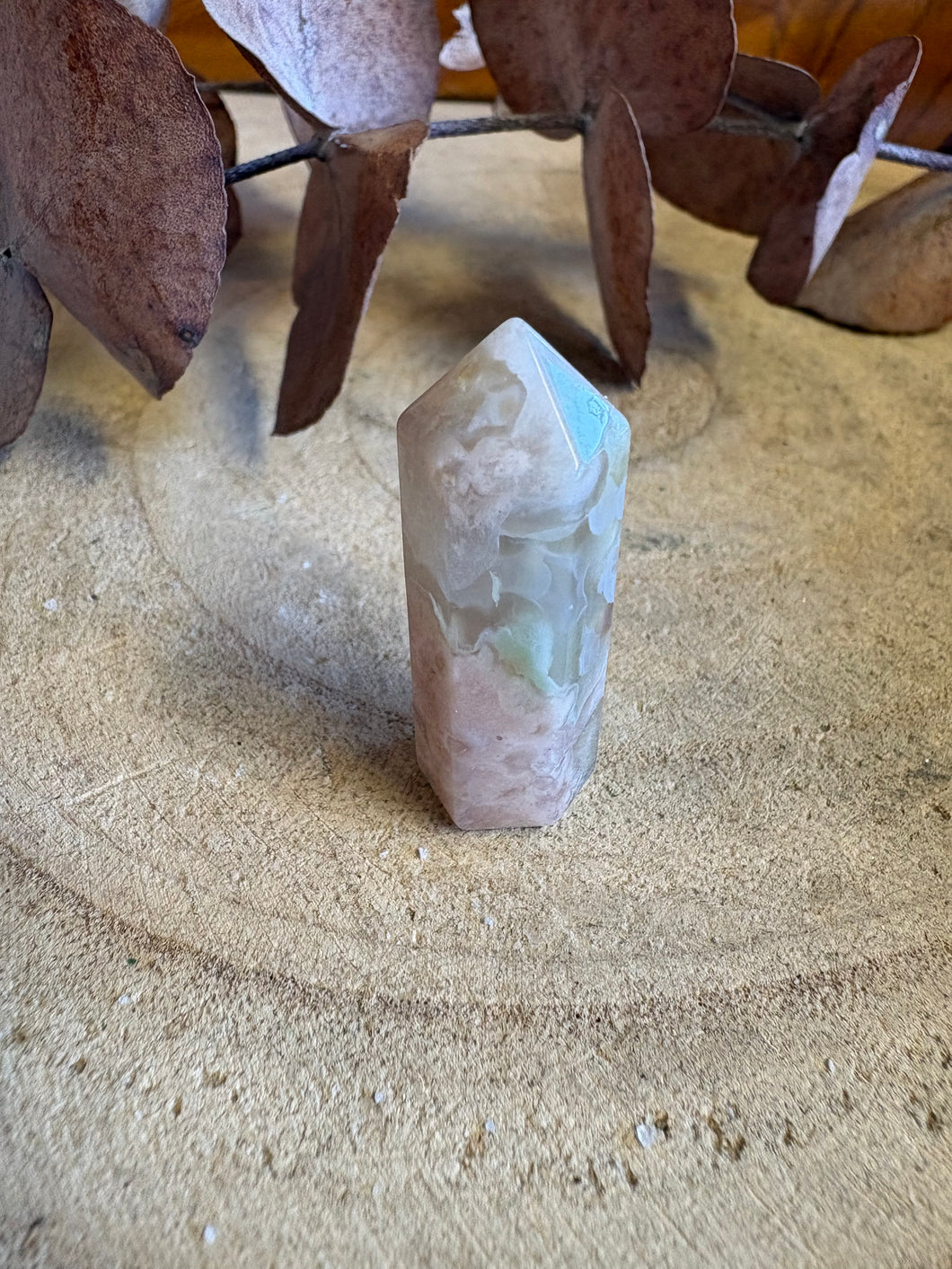 Flower Agate Mini Point SKU 26220C