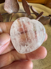 Clear Quartz Heart Shaped Worry Stone SKU 26085A
