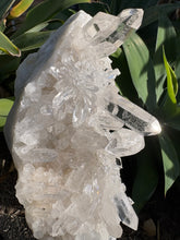 Clear Quartz Cluster on Stand SKU 26385