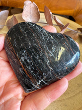 Black Tourmaline & Hematite Heart SKU 25977