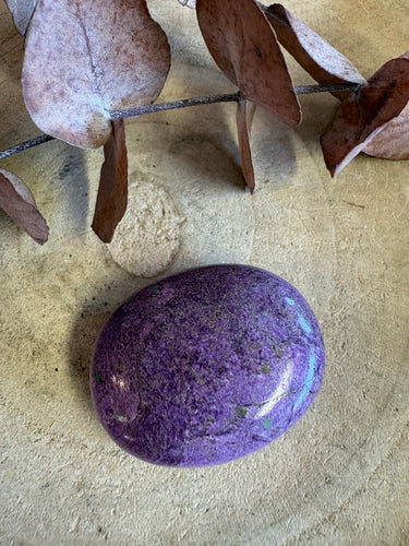 Serpentine & Stichtite Palm Stone SKU 25744