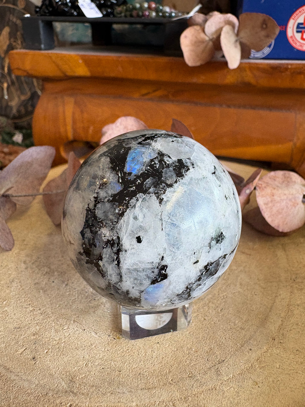Rainbow Moonstone Sphere SKU 25749