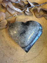 Black Banded Agate & Quartz Heart SKU 25063