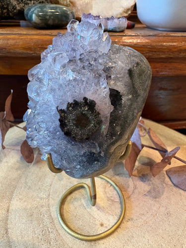 Amethyst Stalactite Cluster in Stand SKU 26635