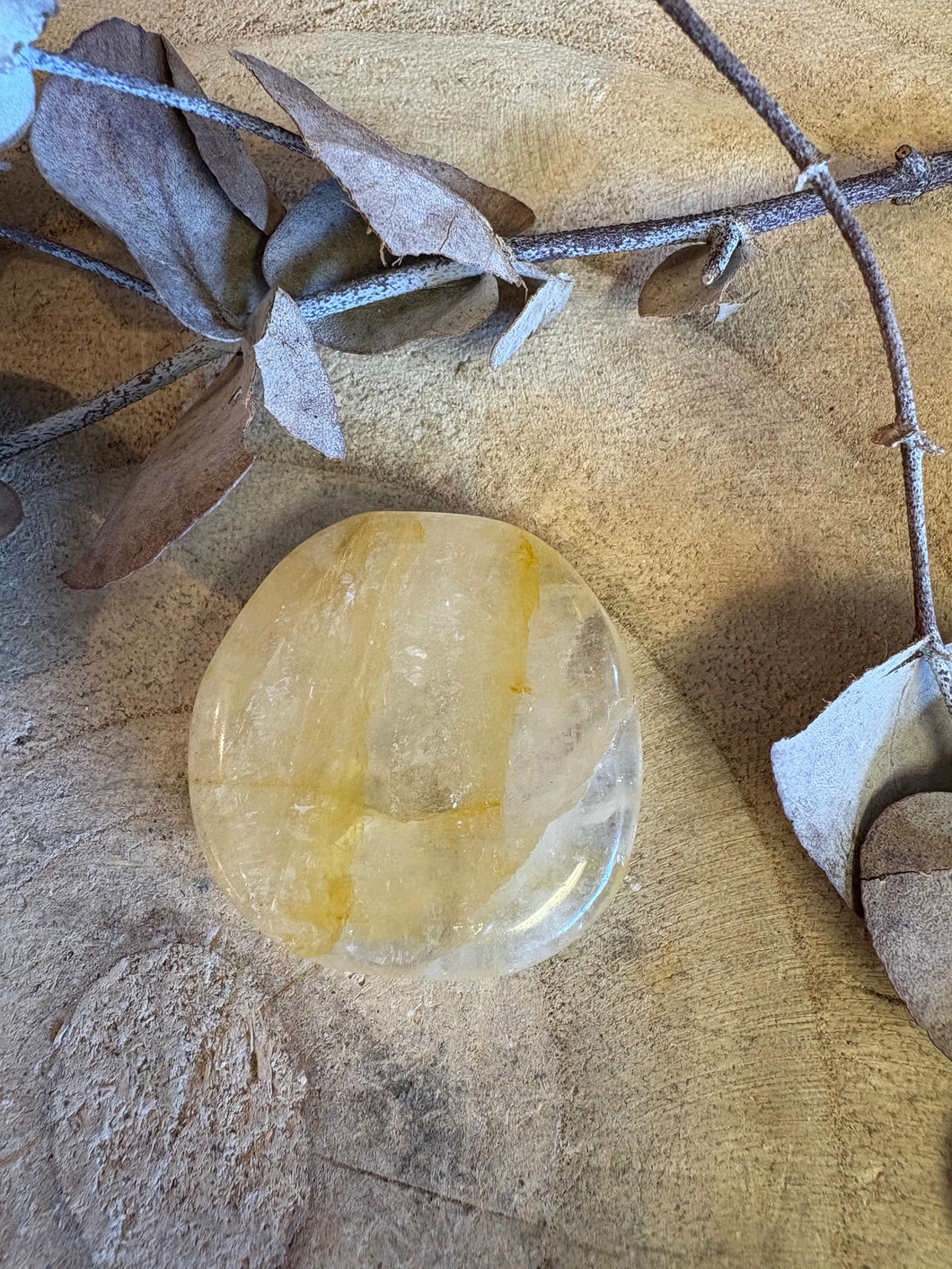 Golden Healer Quartz Smooth Stone SKU 24035A