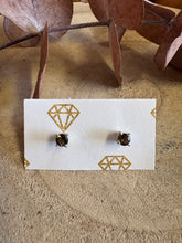 Sterling Silver Smoky Quartz Stud Earrings SKU 25906
