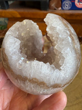 Clear Quartz Geode Sphere SKU 26166