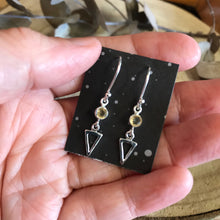 Sterling Silver Citrine Drop Earrings SKU 23184