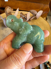 Green Aventurine Elephant Carving SKU 25591A