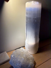 Selenite Large Cylinder Lamp SKU 26259