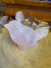 Rose Quartz Bird Carving SKU 26506