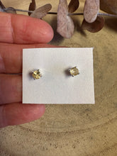 Sterling Silver Citrine Stud Earrings SKU 26341