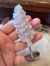 Flower Agate Leaf on Stand SKU 26836FA