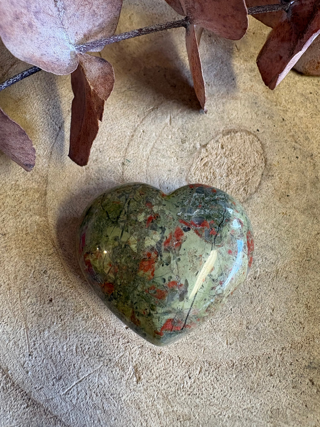 Unakite Heart SKU 26204