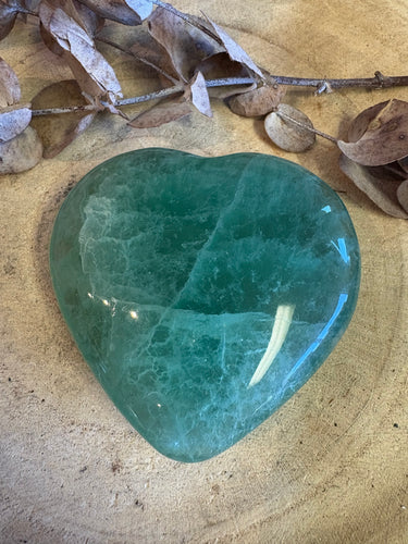 Green Fluorite Heart SKU 24545