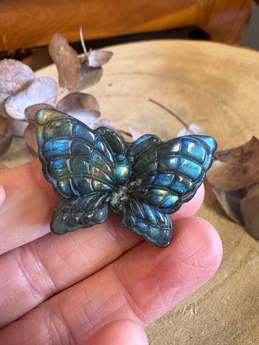 Labradorite Butterfly Carving SKU 24801A