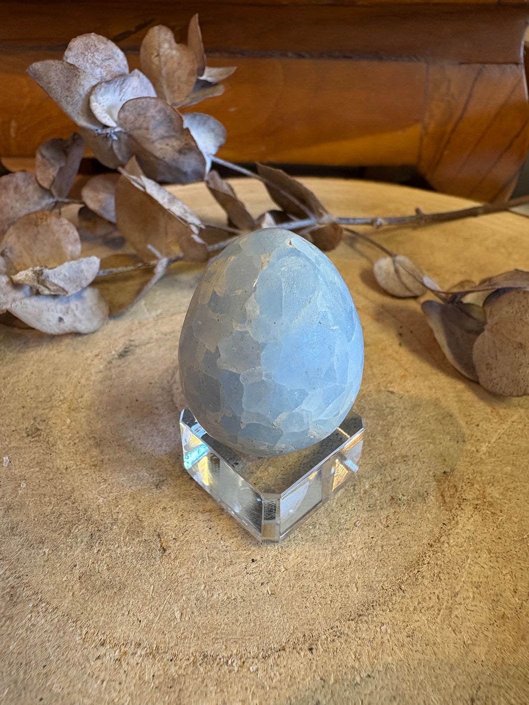 Blue Calcite Egg SKU 24565