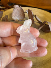 Rose Quartz Rabbit Carving SKU 25696A