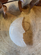 Clear Quartz Moon Carving SKU 26678