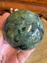Prehnite, Epidote & Rutile Sphere SKU 25602