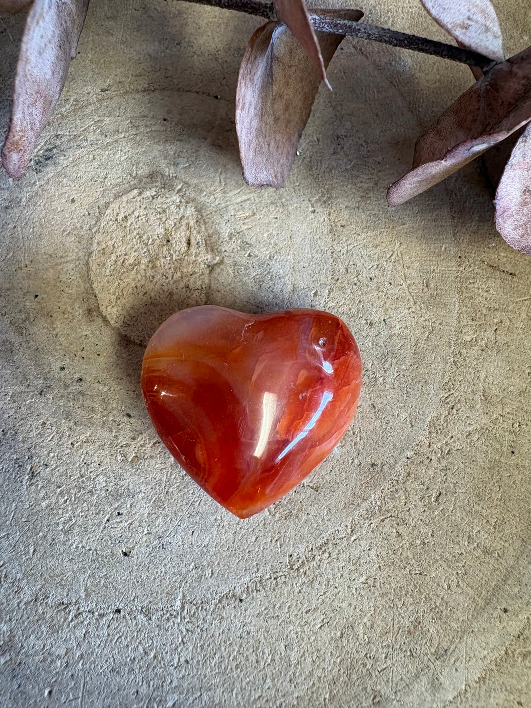 Carnelian Small Heart SKU 25453A