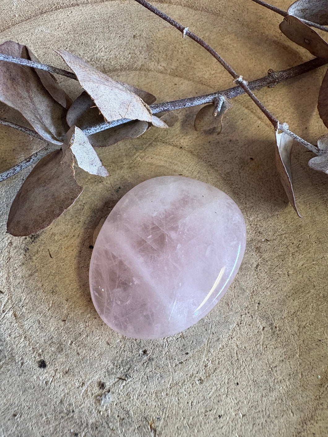 Rose Quartz Smooth Stone SKU 24275C
