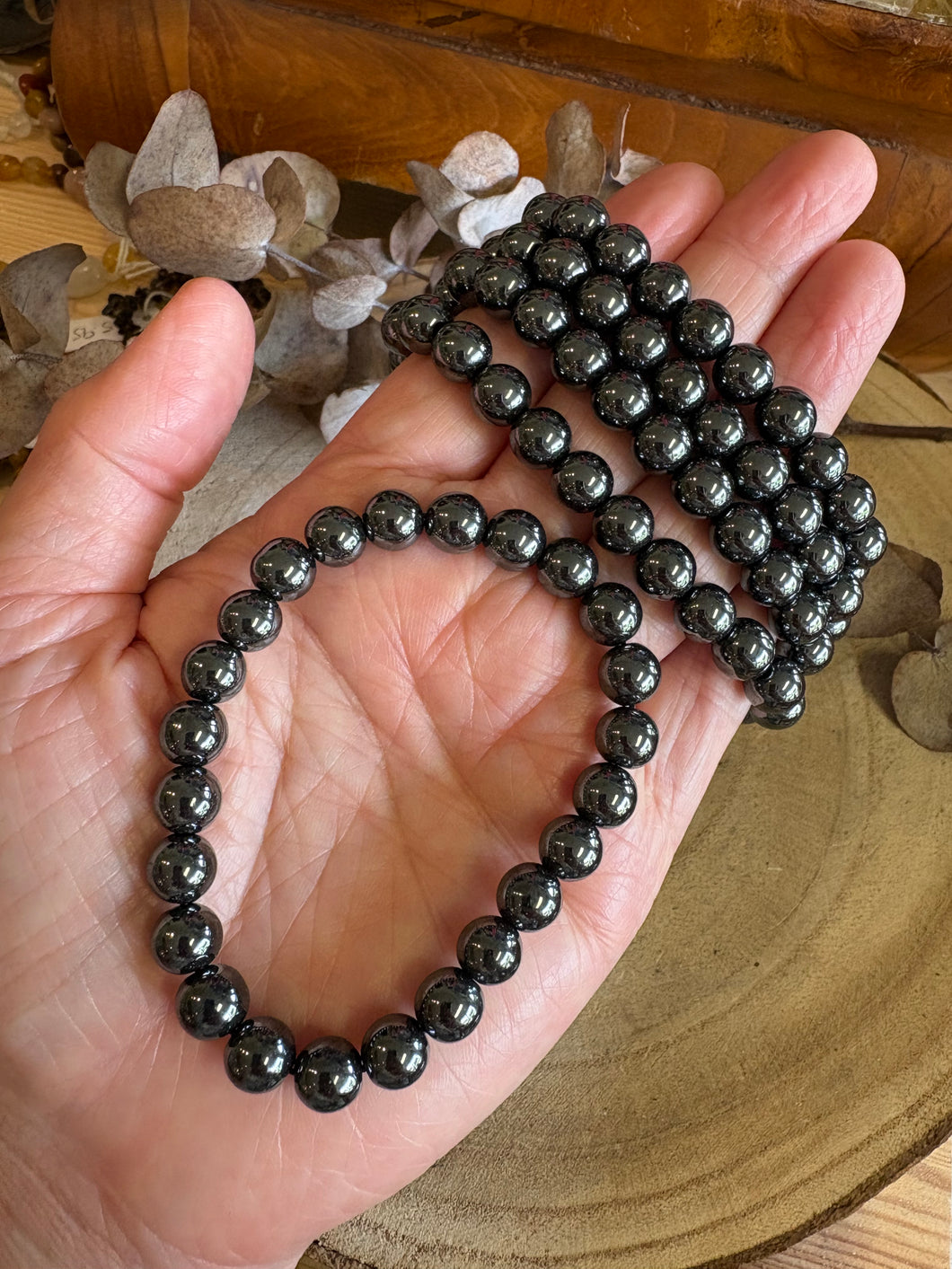 Hematite Bead Bracelet SKU 24018