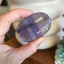 Purple Fluorite Palm Stone SKU 23054