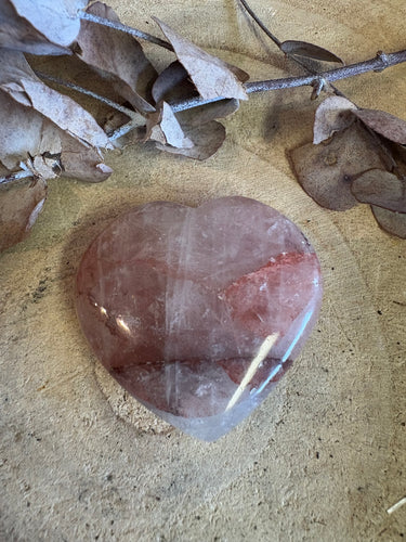 Hematoid Quartz Heart SKU 24918