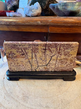 Picture Jasper Slice in Wooden Stand SKU 26753