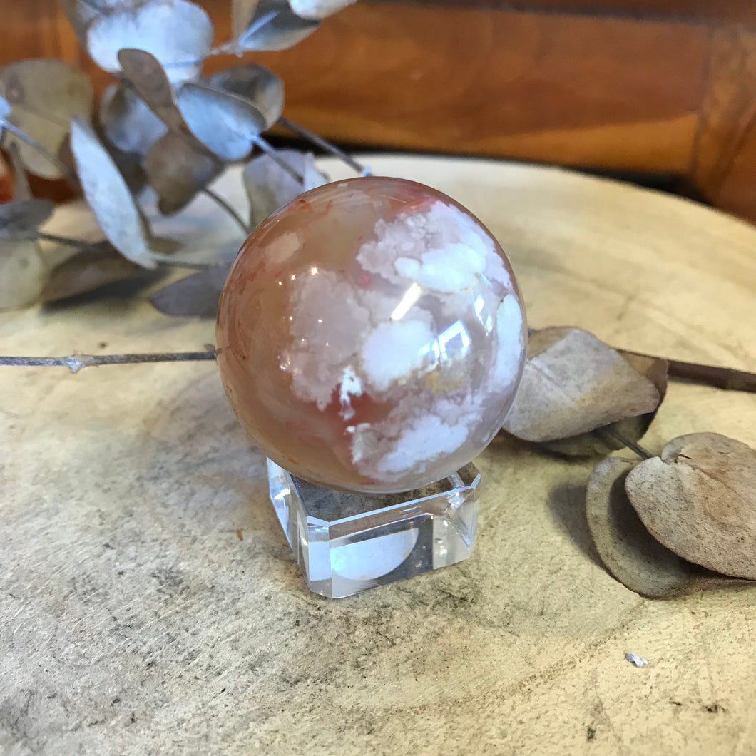 Flower Agate Sphere SKU 23362