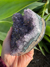 Amethyst Cluster Heart on Stand SKU 26283