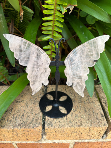Rose Quartz Butterfly on Stand SKU 25317