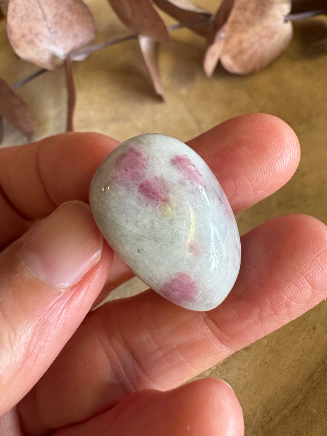 Pink Tourmaline Tumblestone SKU PTLL