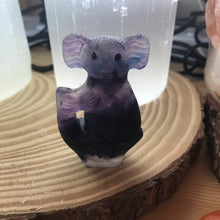 Rainbow Fluorite Koala Carving SKU 23574A