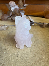 Rose Quartz Cat Carving SKU 25420