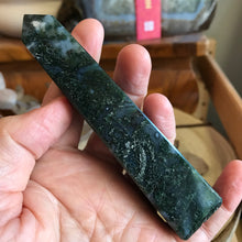 Moss Agate Obelisk SKU 23341