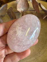 Rose Quartz Palm Stone SKU 25594