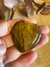 Tiger Eye Flat Heart SKU 26090B