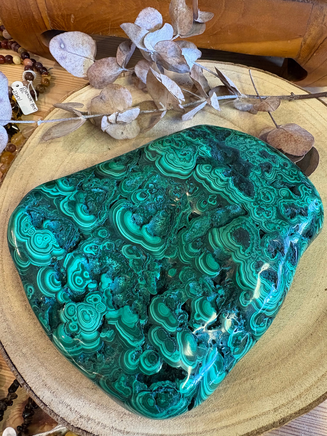 Malachite Polished Piece SKU 24621