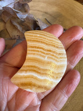 Orange Calcite Crescent Moon SKU 24938
