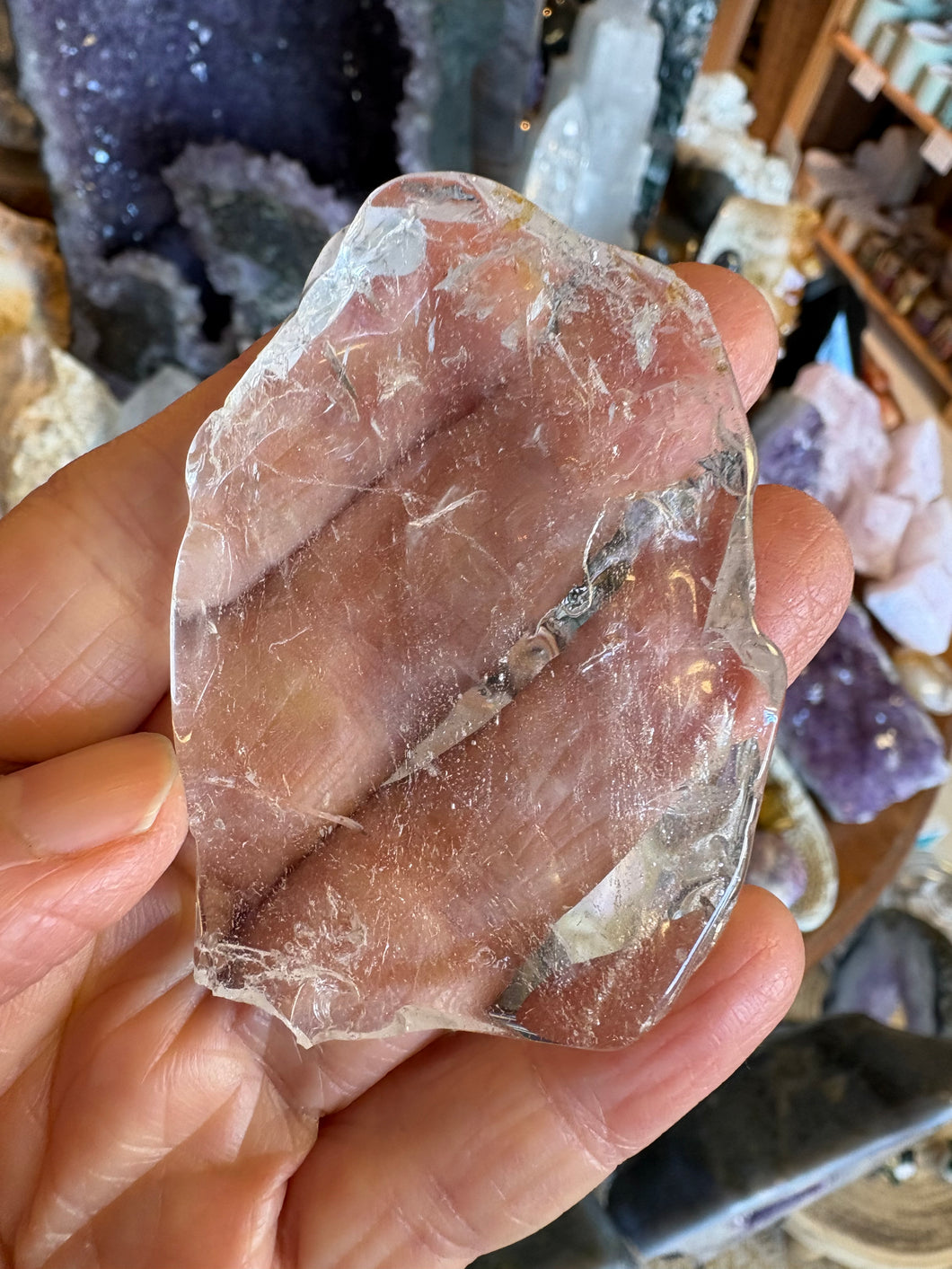 Clear Quartz Slice SKU 23983A