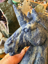 Sodalite Unicorn Head Carving SKU 26592